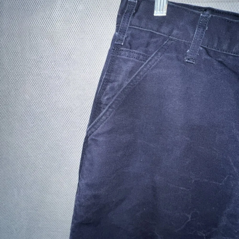 CARHARTT FLAME RESISTANT Men's Pants Canvas Carpenter Pants FRB229DNY 34X34 - Picture 4 of 11